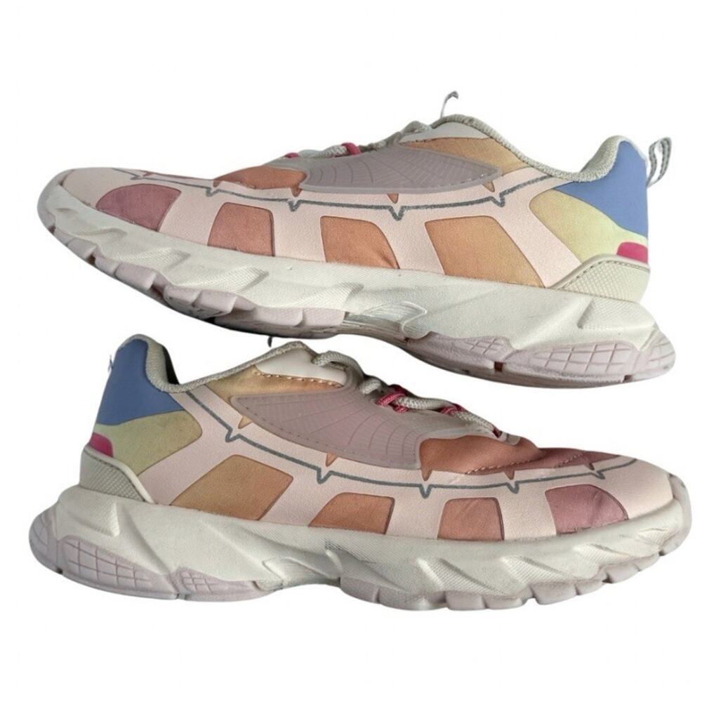 Zara Kids Colorblock Sneakers Girls EU 29 (~11.5-12) Pink Chunky Athletic Shoes - Picture 6 of 9